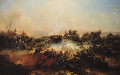 The Battle of Sebastopol, Right Hand Section of Triptych by Jean Charles Langlois